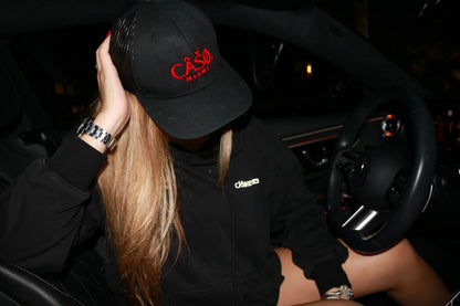Miami Signature Trucker Hat – Black/Red